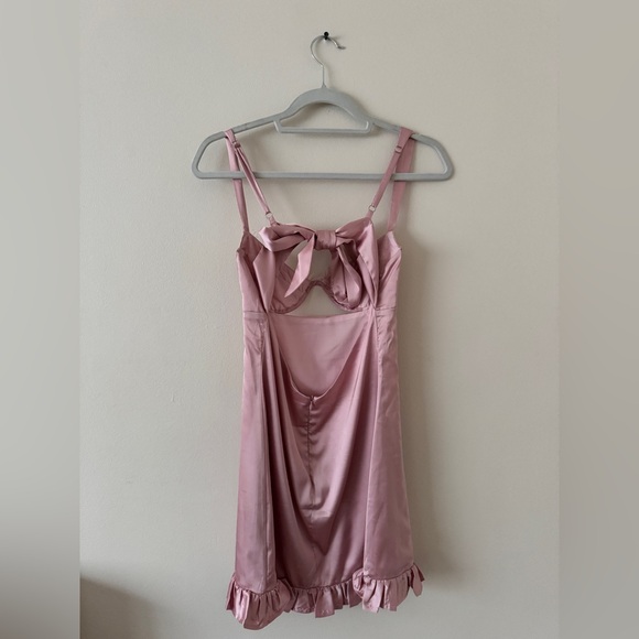 Peppermayo pink satin mini dress - Picture 5 of 5